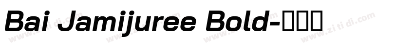 Bai Jamijuree Bold字体转换
